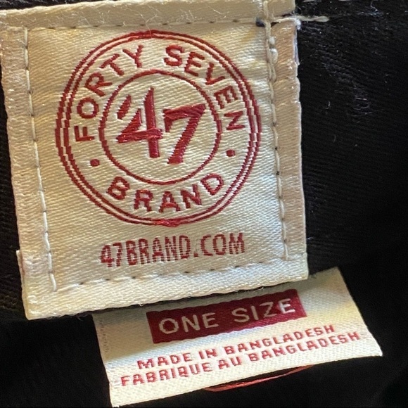 47 Brand Miami Heat Flat Brim Snapback Wool Blend Hat Cap One Size - Picture 8 of 10